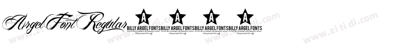 Argel Font Regular字体转换